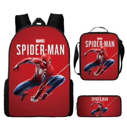 Spiderman Backpacks Super Heroes Student School Bag Cartoon Stereo Kindergarten Backpack Children's Travel Bag Gift - Image 4