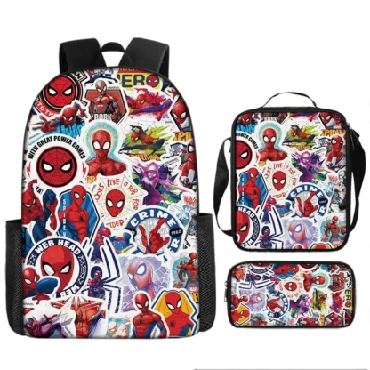 Spiderman Backpacks Super Heroes Student School Bag Cartoon Stereo Kindergarten Backpack Children's Travel Bag Gift - Image 2