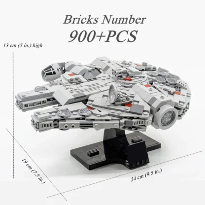 900+PCS Galaxy Space Stars-Fighter Ship Falcons-Spaceship Battle Wars-Ship Model Building Block Brick Gift Kid Boys Toys Set - Image 4