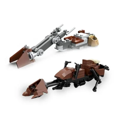 MOC Star Series Toys Speeder Bike Taxiing spacecraft Model Building Blocks Wars Batpods-Motorcycle Bricks Assemble Xmas Gift Kid - Image 2