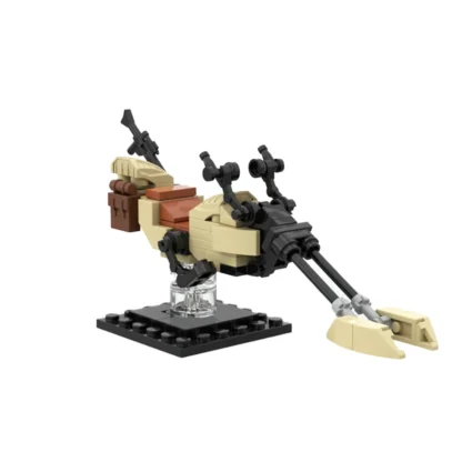 MOC Star Series Toys Speeder Bike Taxiing spacecraft Model Building Blocks Wars Batpods-Motorcycle Bricks Assemble Xmas Gift Kid - Image 4