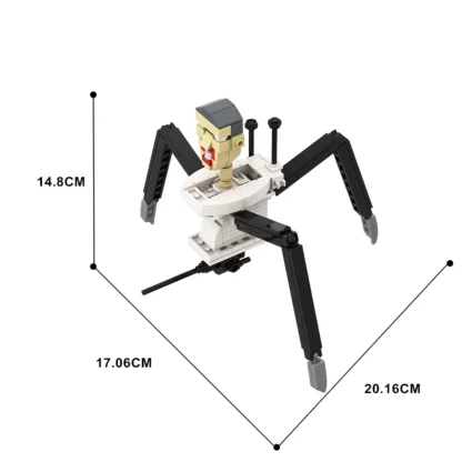 Skibidi Spider Toilet Building Toys Set Animated Game Toilet Man Gifts for Kids Fans Aldult Birthday Holiday Christmas - Image 5