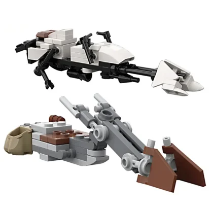 MOC Star Series Toys Speeder Bike Taxiing spacecraft Model Building Blocks Wars Batpods-Motorcycle Bricks Assemble Xmas Gift Kid - Image 3