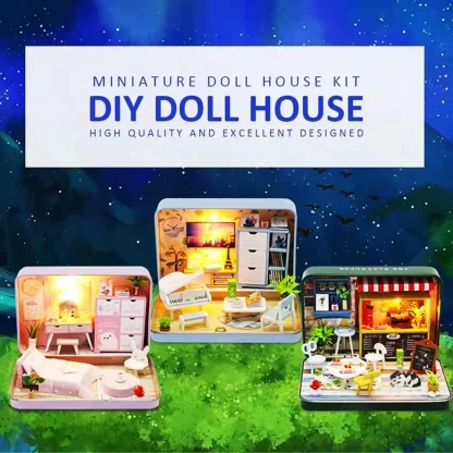 DIY 3D Doll House Handmade Funny Box Theatre Miniature Box Cute Dollhouses Assemble Kids Gift Toys - Image 3