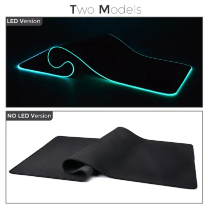 LED Light Mousepad RGB Keyboard Cover Desk-mat Colorful Surface Mouse Pad Waterproof Multi-size World Computer Gamer CS Dota - Image 5