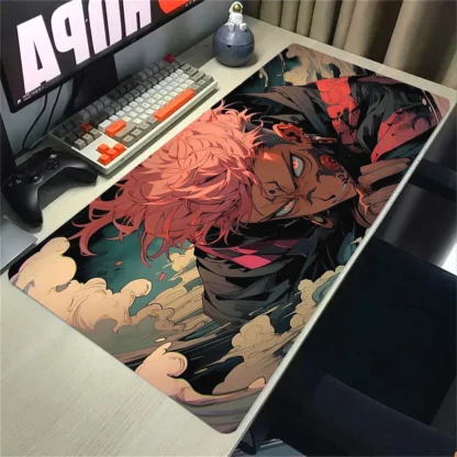 Anime Jujutsu Kaisen Mouse Pad Gojo Satoru Large Gaming Mousepad Gamer Company Keyboard Mouse Mats Computer Desk Mat Big Carpet - Image 5