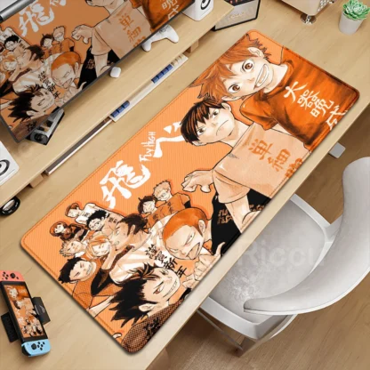 XXL Laptop Carpet Mouse Pad Anime Haikyuu Manga 900x400mm Keyboard Office Rubber Deskmat Game Anti Slip HD Printing Mousepad DIY - Image 2