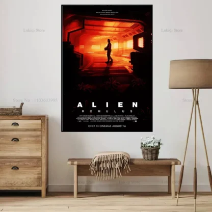 Alien Romulus Custom 2024 Hot New Horror Movie Film Gifts Poster Prints Canvas Painting Wall Art Picture Living Room Home Decor - Image 3