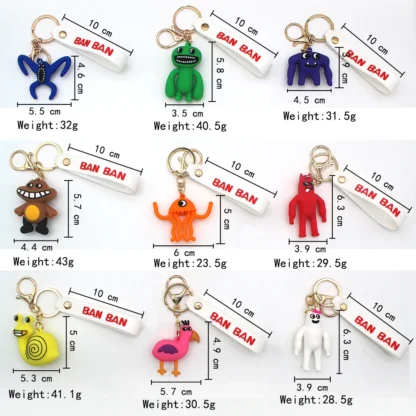 Garden Of Banban Plush Toy Keychain Charm Key Chains Women Bag Pendant Car llaveros Children Birthday Gift Wholesale 10PCS/Lot - Image 4