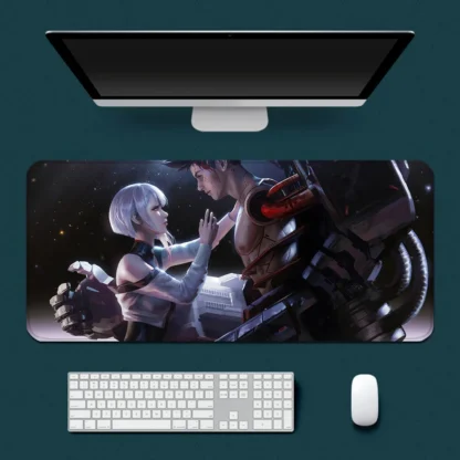 C-Cyberpunk E-Edgerunners Mousepad HD Printing Computer Gamers Locking Edge Non-slip Mouse Pad XXL90x40cm Keyboard PC Desk Pad - Image 3