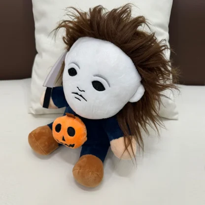 TreasuringU 5/10pcs Michael Myers Plush Toys Halloween Horror Figure Cartoon Fluffy Dolls Children Birthday Gifts - Image 3