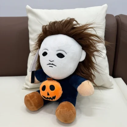 TreasuringU 5/10pcs Michael Myers Plush Toys Halloween Horror Figure Cartoon Fluffy Dolls Children Birthday Gifts - Image 4