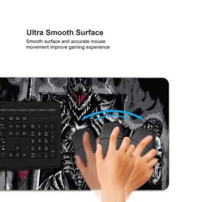 Guts sword in berserk Mouse Mat Berserk Guts Gamer Gaming Mouse Pad Computer Accessories Big Keyboard Laptop Padmouse Speed Desk - Image 3