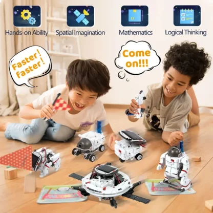 STEM Solar Robot Educational Toys Technology Science Kits Learning Development Scientific Fantasy Toy for Kids Children Boys - Image 2