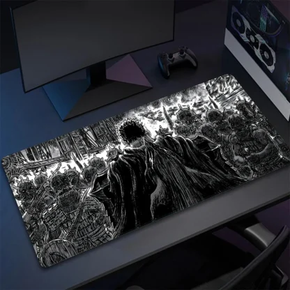 Hot-blooded Anime Berserk Mousepad HD Printing Computer Gamers Locking Edge Non-slip Mouse Pad XXL90x40cm Keyboard PC Desk Pad - Image 5