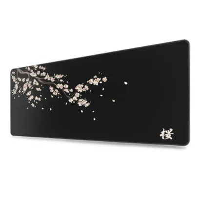 Japan Cherry Blossom Mouse Pad Gray Laptops Gaming Deskmat Sakura Mousepad Anime Office Carpet Gamer Keyboard Computer Desks - Image 4