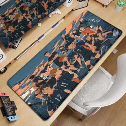 XXL Laptop Carpet Mouse Pad Anime Haikyuu Manga 900x400mm Keyboard Office Rubber Deskmat Game Anti Slip HD Printing Mousepad DIY