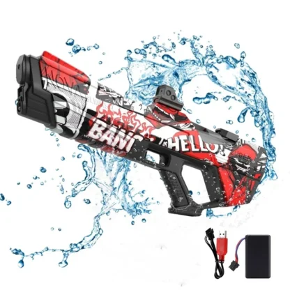 Electric Water Gun Toys Automatic Absorption Spray Blaster Ccontinuo Shooting Water Pistol Guns Summer Pool Outdoor Toy for Kids