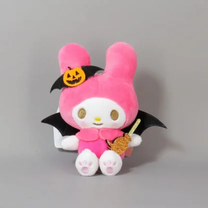 10cm Halloween Kawaii Sanrio Plush Keychain Cartoon Kuromi MyMelody Halloween Stuffed Doll Keyring Accessories Birthday Gift Toy - Image 6