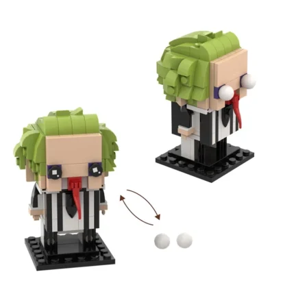 MOC Beetlejuice BrickheadZ Model Building Blocks Horror Movie Exorcist Action Figure Assembled Brick Toy Creative Children's Gif - Image 3