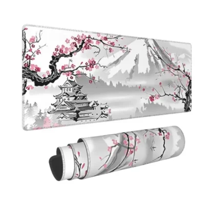 Sakura Japanese Cherry Blossom Mouse Pad Gaming XL Home New HD Mousepad XXL keyboard pad Non-Slip Office Carpet Laptop Mice Pad - Image 2