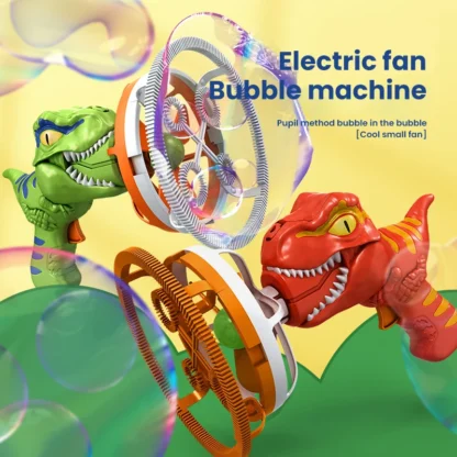 Electric Dinosaur Bubble Gun Automatic Blowing Large Soap Handheld Bubble Machine Kids Toys Birthday Party Outdoor Wedding Prop - Image 5