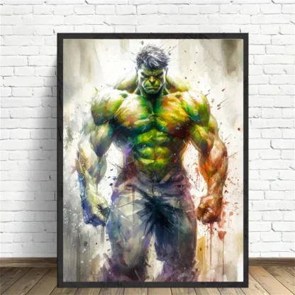 Deadpool Anime Poster Canvas Marvel Iron Man Figure Painting Marvel Portrait Wall Art Print Picture Captain America Home Decor - Image 6