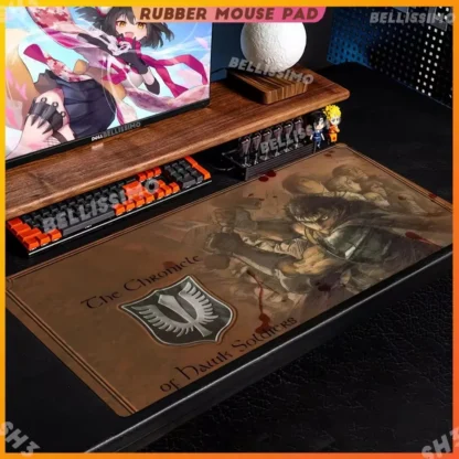 Guts sword in berserk Mouse Mat Computer Accessories Big Keyboard Laptop Padmouse Berserk Guts Gamer Gaming Mouse Pad Speed Desk - Image 3