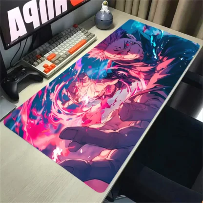 Anime Jujutsu Kaisen Mouse Pad Gojo Satoru Large Gaming Mousepad Gamer Company Keyboard Mouse Mats Computer Desk Mat Big Carpet - Image 4