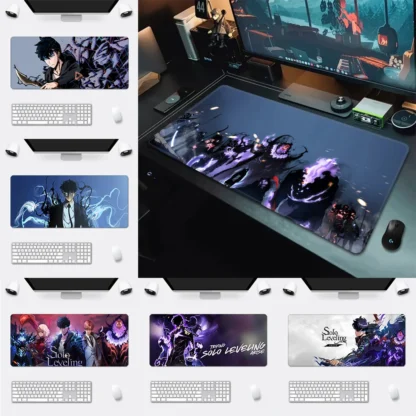 Comics Solo Levelings Anime Mousepad HD Printing Computer Gamers Locking Edge Non-slip Mouse Pad XXL90x40cm Keyboard PC Desk Pad