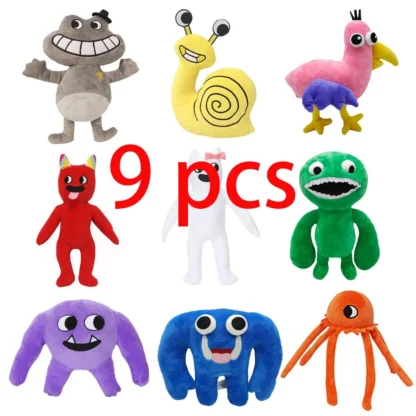 7/9/10pcs Garden Of Banban Plush Game Doll Green Jumbo Josh Monster Soft Stuffed Animal Halloween Christmas Gift For Kids Toys