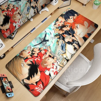 XXL Laptop Carpet Mouse Pad Anime Haikyuu Manga 900x400mm Keyboard Office Rubber Deskmat Game Anti Slip HD Printing Mousepad DIY - Image 3