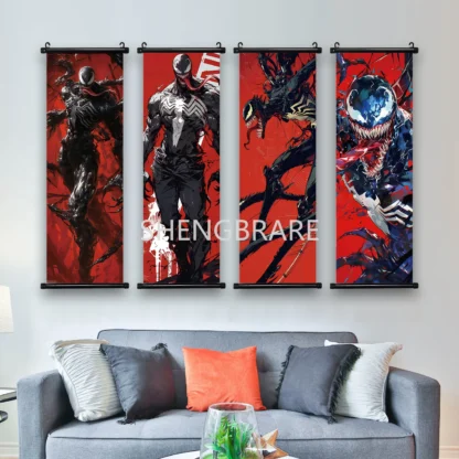 Marvel Movie Venom Poster Wall Artwork Canvas Painting Print Home Decoration Hanging Scroll Decor The Avengers HD Wallpaper Gift - Image 2