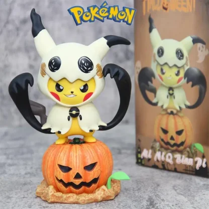 New Pokemon Pikachu Halloween Model Ornaments Toy Anime Figures Mimikyu Cool Cosplay Action Peripherals Toy Christmas Gift