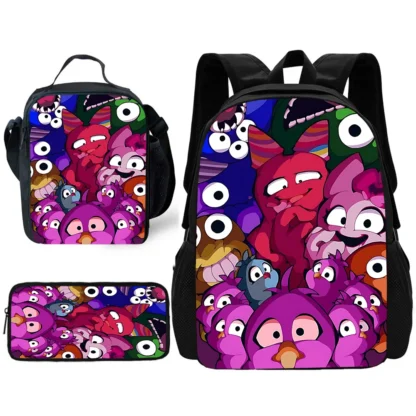 Child School Gartens of BanBans Game Backpack with Lunch Bags ,Pencil Bags ,School Bags for Boys Girls Best Gift - Image 2