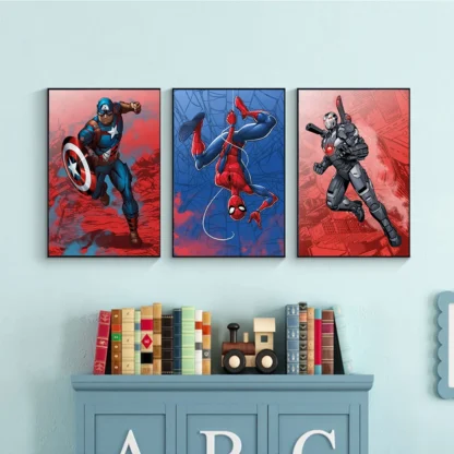 Marvel Movie Canvas Poster Avengers Hero Decorative Painting Disney Classic Character Mural Modern Home Wall Decorate Art Prints - Image 3