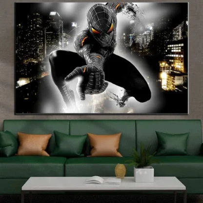 Marvel Avengers Funny Canvas Painting Spider-Man The Hulk Movie Poster Wall Art Mural Picture Children's Room Decor Gift Cuadros - Image 4