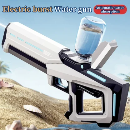 Electric Burst Water Gun Summer Outdoor Automatically Absorbs Children's Toys Large Capacity for Kids Water Rifle Beach Pool