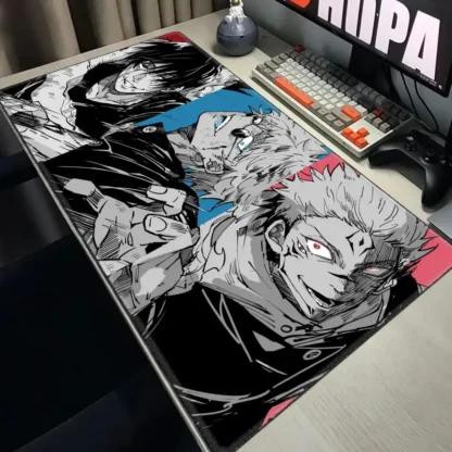 Anime Jujutsu Kaisen Mouse Pad XXL Gaming Accessories Office Gamer Keyboard Desk Mat Non-Slip Laptop Satoru Gojo Mousepad