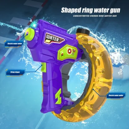 Automatic Water Gun Children Toys Electric Handheld Blaster with Cool Light Large Capacity High-Speed Water Gun Toy Kids Gift - Image 4