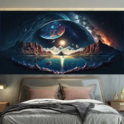 Starry Night Scene Wall Decor Tapestry Home Living Room Tapestry - Image 5