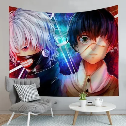 Anime Cartoon Printing Wall Decoration Decor Kawaii Room Decor Home Decoration Accessories Hippie Home Decor Gobelin Tapiz - Image 6