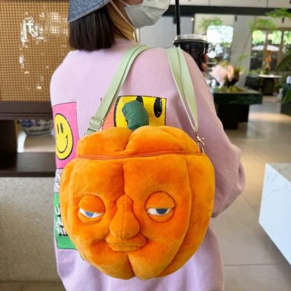 MyRytanda Happy Halloween Plush Toys Slippers Kawaii Ghost Pillow Pumpkin Shoulder Bags Horror Skull Fluffy Dolls - Image 5