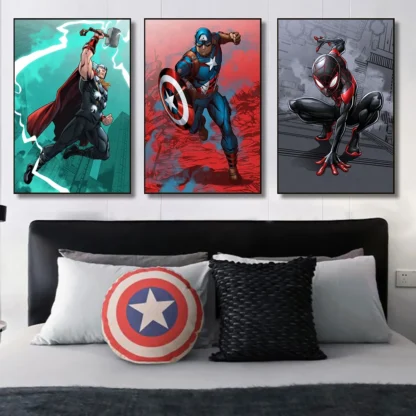 Marvel Movie Canvas Poster Avengers Hero Decorative Painting Disney Classic Character Mural Modern Home Wall Decorate Art Prints - Image 4