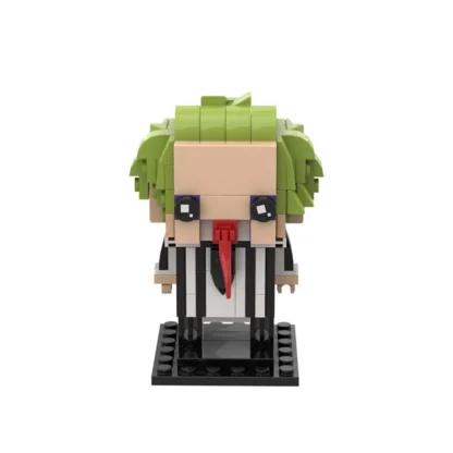 MOC Beetlejuice BrickheadZ Model Building Blocks Horror Movie Exorcist Action Figure Assembled Brick Toy Creative Children's Gif