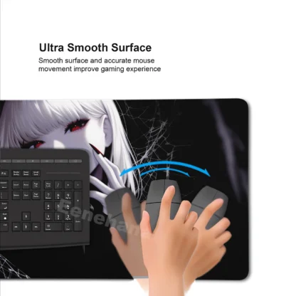 Devil Mask Rubber Mousepad Anime Goth Girls Gaming Mouse Mat Gamer Locking Edge Computer Mouse Pad Big Office HD Print Desk Mat - Image 6