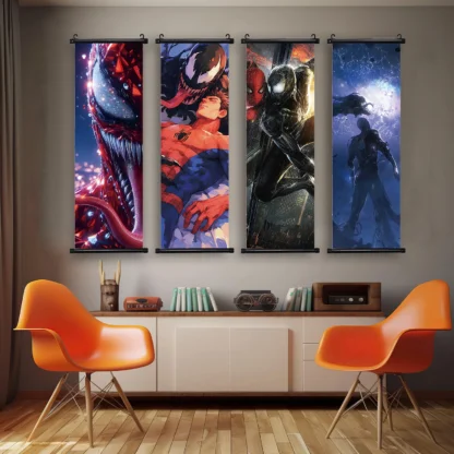 Marvel Movie Venom Hanging Scroll Poster Wall Artwork Canvas Painting Print Home Decoration Decor The Avengers HD Wallpaper Gift - Image 5