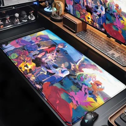 Mouse Pad Digimon Gaming Table Pad Anime Playmat Office Keyboard Desk Mats Natural Rubber Carpet 40x90cm Anti-Slip Speed Cushion - Image 2