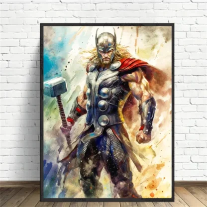 Deadpool Anime Poster Canvas Marvel Iron Man Figure Painting Marvel Portrait Wall Art Print Picture Captain America Home Decor - Image 4