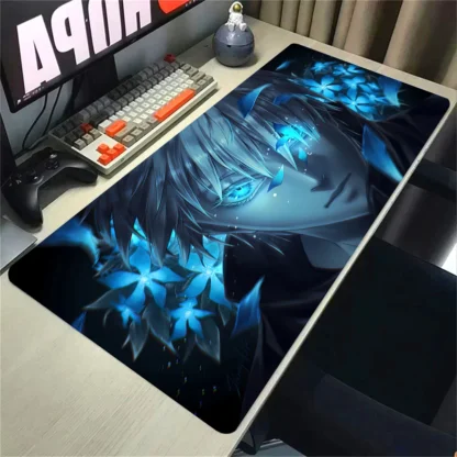 Anime Jujutsu Kaisen Mouse Pad Gojo Satoru Large Gaming Mousepad Gamer Company Keyboard Mouse Mats Computer Desk Mat Big Carpet - Image 3